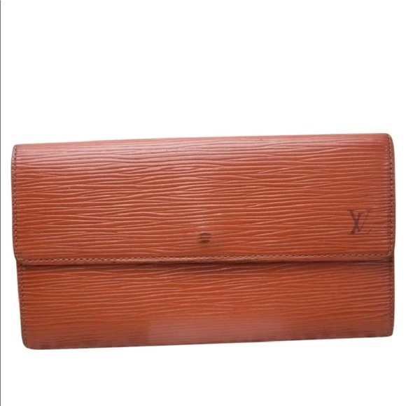 Louis Vuitton Handbags - Auth Louis Vuitton Epi Leather Brown Long Wallet